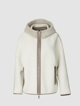 Двусторонняя экодубленка с капюшоном