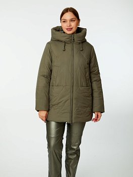 Пуховик стёганый с капюшоном