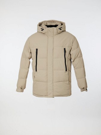 Пуховик стёганый с капюшоном