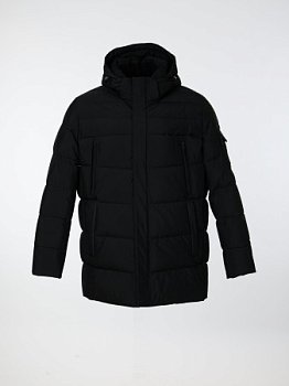 Пуховик мужской стёганый с капюшоном