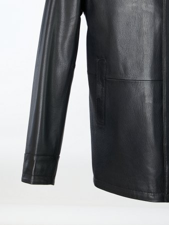 Утепленная куртка из натуральной кожи