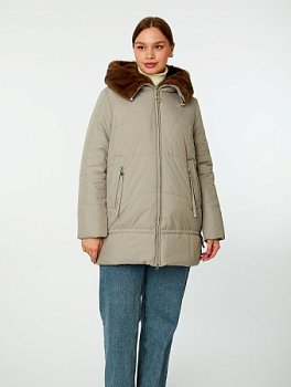 Пуховик стёганый с капюшоном