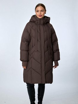 Пуховик женский с капюшоном