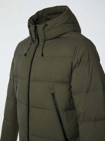 Пуховик мужской с капюшоном на пуху